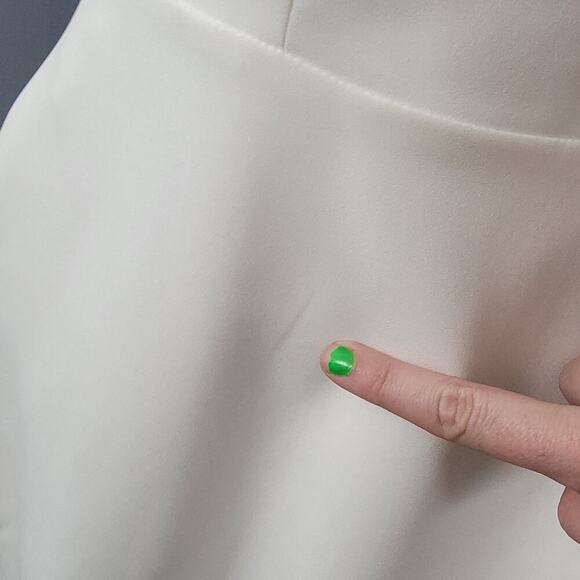 Lulus Ruffle Mini Dress XS White Fit & Flare Romantic Style - Picture 3 of 10